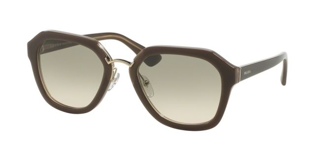 Prada Prada CINEMA' PR25RS Bifocal Prescription Sunglasses PR25RS-UED3H2-55 - Lens Diameter 55 mm, Frame Color Opal Brown/beige/opal Brown
