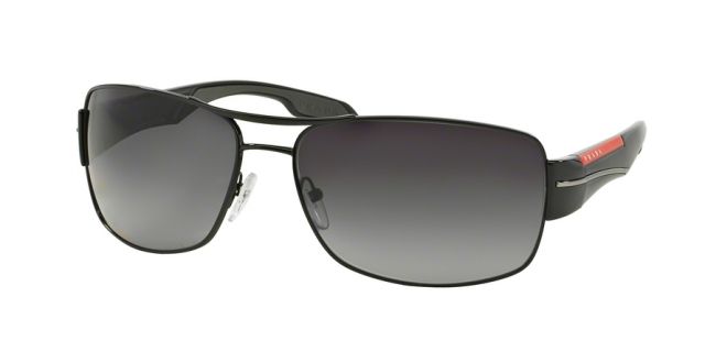 Prada Prada PS53NS Single Vision Prescription Sunglasses PS53NS-7AX5W1-65 - Lens Diameter 65 mm, Frame Color Black
