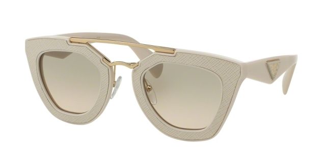 Prada Prada ORNATE PR14SS Single Vision Prescription Sunglasses PR14SS-UFP3H2-49 - Lens Diameter 49 mm, Frame Color Ivory