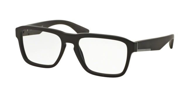 Prada Prada PR04SV Single Vision Prescription Eyeglasses TFD1O1-55 - Matte Brown Frame