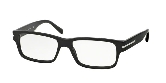 Prada Prada PR22RV Progressive Prescription Eyeglasses 1BO1O1-54 - Matte Black Frame
