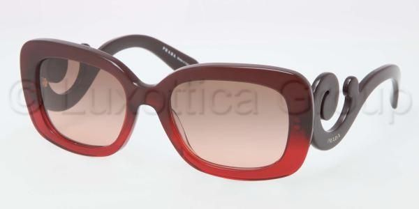 Prada Prada PR27OS Progressive Prescription Sunglasses PR27OS-MAX0A5-5419 - Lens Diameter 54 mm, Frame Color Red Gradient