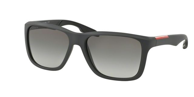 Prada Prada PS04OS Single Vision Prescription Sunglasses PS04OS-OAS3M1-59 - Lens Diameter 59 mm, Frame Color Dark Gray