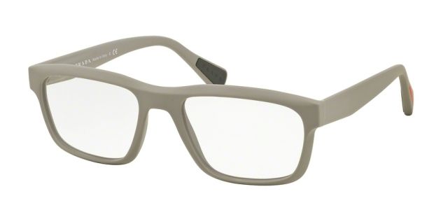 Prada Prada PS07GV Progressive Prescription Eyeglasses UFO1O1-55 - Grey Rubber Frame
