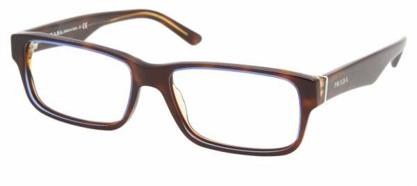 Prada Prada PR16MV Progressive Eyeglasses - Tortoise Denim Frame / 55 mm Prescription Lenses, ZXH1O1-5516