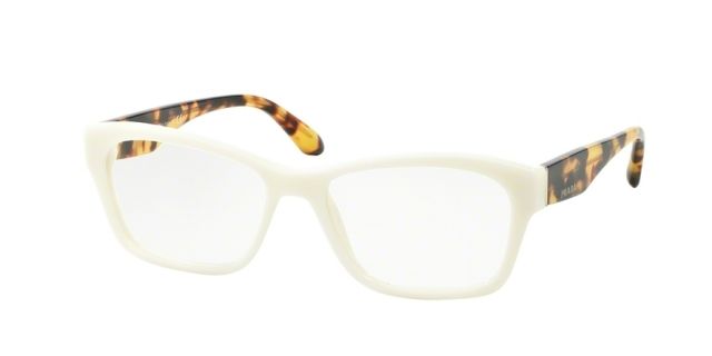 Prada Prada VOICE PR24RV Single Vision Prescription Eyeglasses 7S31O1-52 - Ivory Frame