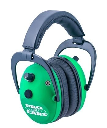 Pro-Ears Pro-Ears Predator Gold NRR 26 Ear Muffs, Neon Green GS-P300-NG