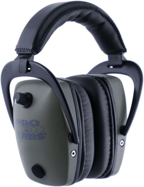 Pro-Ears Pro Ears Pro Tac Gold Slim Medium Profile NRR 28 Headset, Green