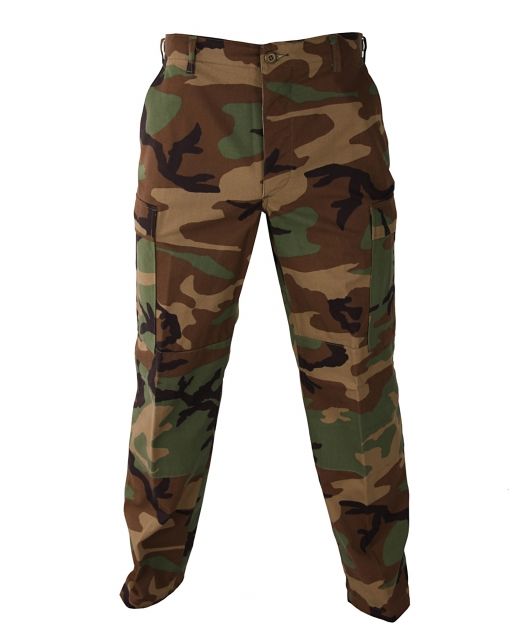 Propper Propper BDU Trouser, 60/40 Cotton/Poly Twill, Size Medium-Short, Color - Woodland