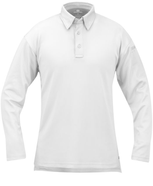 Propper Propper I.C.E. Performance Polo Long Sleeve Shirt, White, Large Regular F531572100L