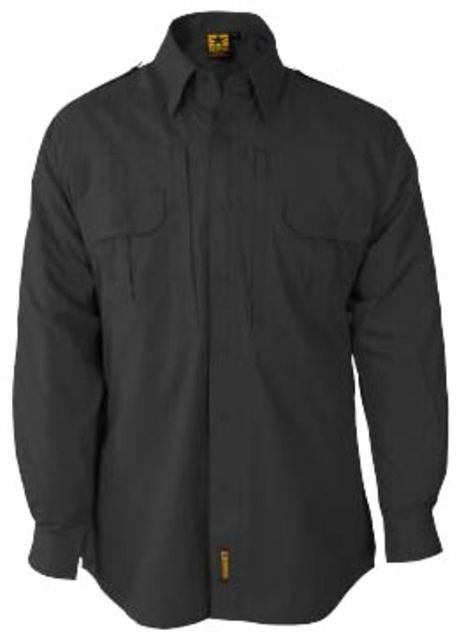 Propper Propper Lightweight Tactical Shirt w/ Long Sleeves, Black, Size 3XL-Long