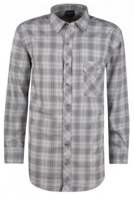 Propper Propper Mens Covert Button-Up Long Sleeve Shirt,Steel Grey Plaid,S2 F53170V014S2