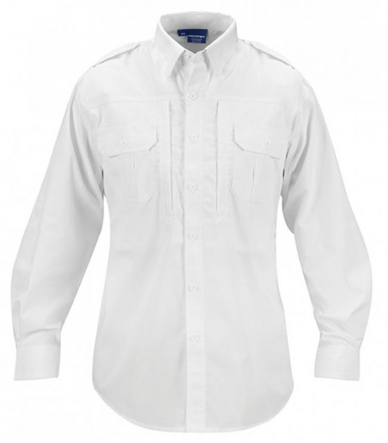 Propper Propper Mens Long Sleeve Tactical Shirt,65P/35C,White,Small,Long F53121M100S3
