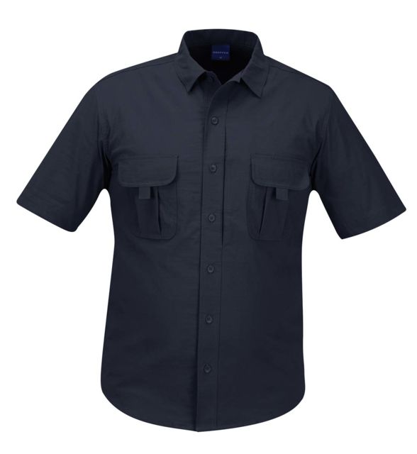 Propper PROPPER Summerweight Tactical Mens Short Sleeve Shirt, LAPD Navy, L F53743C450L