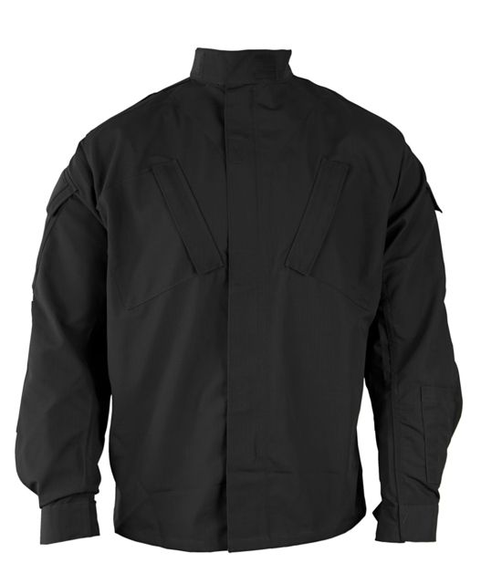 Propper Propper TAC U Coat, 65/35 Poly/Cotton Battle Rip, Size Medium - Regular, Black