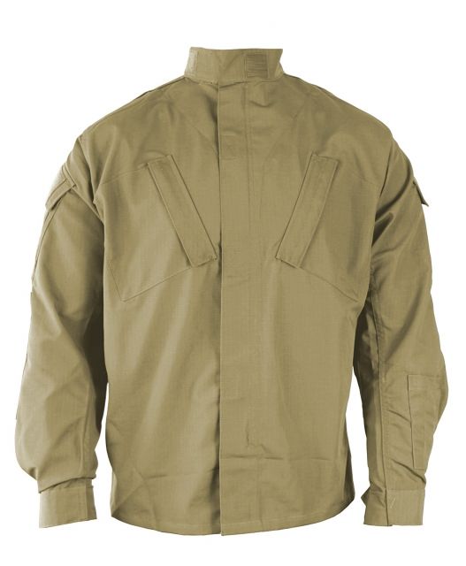 Propper Propper TAC U Coat, 65/35 Poly/Cotton Battle Rip, Size Large-Short, Khaki