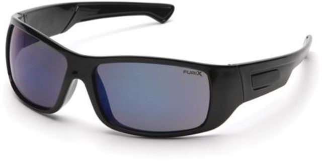 Pyramex Pyramex Furix Safety Glasses, Black Frame/Blue Mirror Anti-Fog SB8575DT