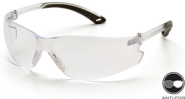 Pyramex Pyramex Itek Safety Glasses - Clear Temple Frame and Clear Anti Fog Lens S5810ST