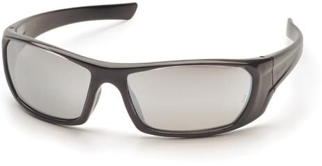 Pyramex Pyramex Outlander Safety Glasses, Black Frame/Silver Mirror Lens SB8070D
