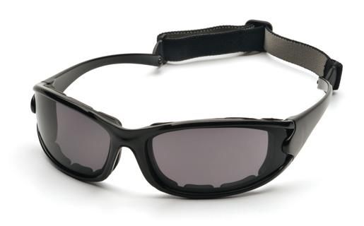 Pyramex Pyramex PMXCEL Polarized Safety Glasses, Shiny Black Frame, Gray Anti-Fog Lens - SINGLE SB7321DT