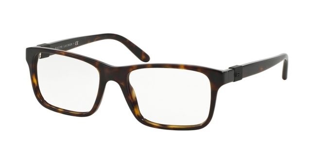 Ralph Lauren Ralph Lauren RL6131 Single Vision Prescription Eyeglasses 5003-55 - Dark Havana Frame