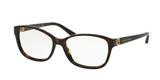 Ralph Lauren Ralph Lauren RL6136 Single Vision Prescription Eyeglasses 5003-53 - Dark Havana Frame