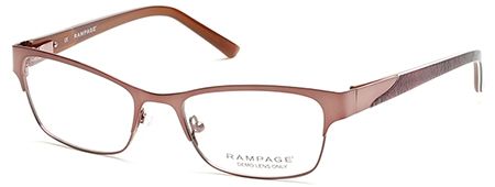 Rampage Rampage RA0194 Bifocal Prescription Eyeglasses - Shiny Dark Brown Frame, 52 mm Lens Diameter RA019452048
