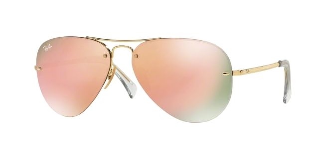 Ray-Ban Ray-Ban RB3449 Prescription Sunglasses RB3449-001-2Y-59 - Lens Diameter 59 mm, Frame Color Gold