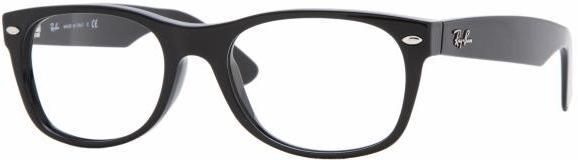Ray-Ban Ray-Ban New Wayfarer Eyeglasses RX5184 with Lined Bifocal Rx Prescription Lenses 5516-50 - Gradient Grey On Blue Frame