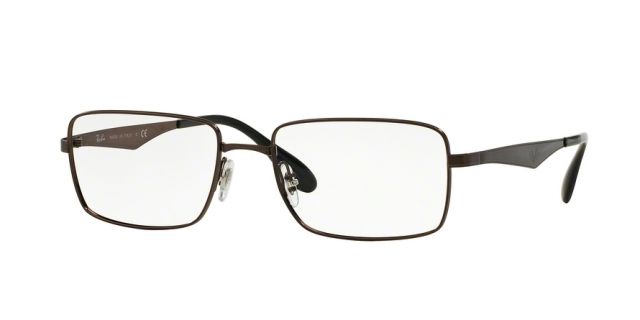 Ray-Ban Ray-Ban RX6329 Single Vision Prescription Eyeglasses 2593-53 - Dark Brown Frame