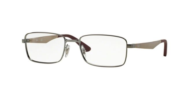 Ray-Ban Ray-Ban RX6333 Single Vision Prescription Eyeglasses 2854-52 - Shiny Gunmetal Frame