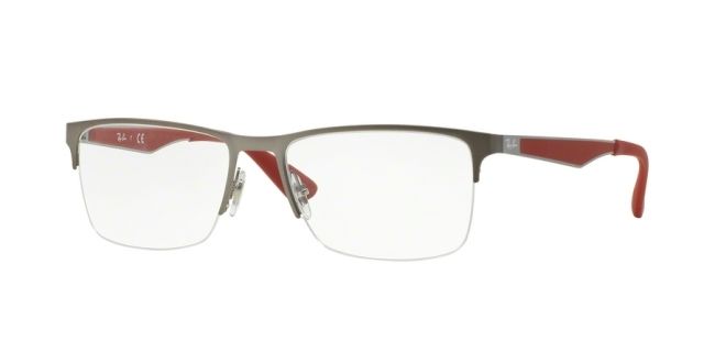 Ray-Ban Ray-Ban RX6335 Bifocal Prescription Eyeglasses 2620-54 - Matte Gunmetal Frame