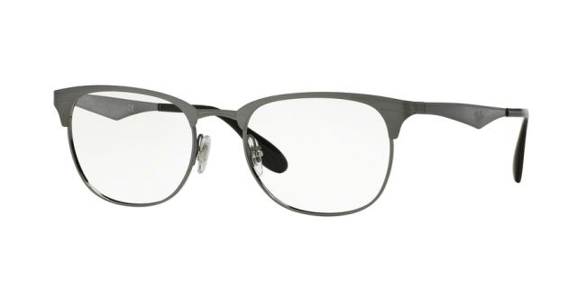 Ray-Ban Ray-Ban RX6346 Single Vision Prescription Eyeglasses 2553-52 - Brushed Gunmetal Frame