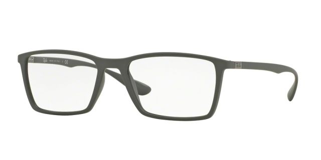 Ray-Ban Ray-Ban RX7049F Progressive Prescription Eyeglasses 5521-56 - Matte Grey Frame