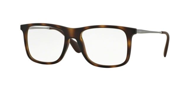 Ray-Ban Ray-Ban RX7054 Bifocal Prescription Eyeglasses 5365-53 - Rubber Havana Frame