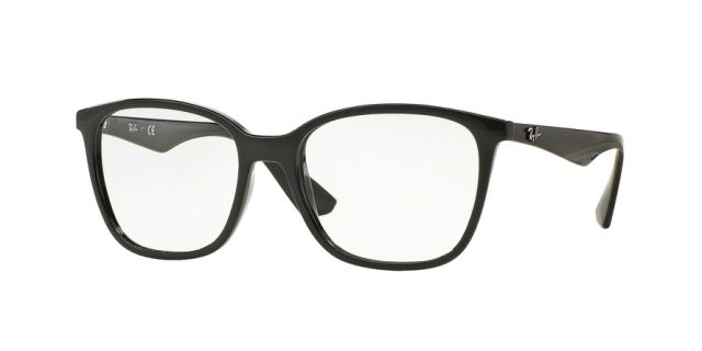 Ray-Ban Ray-Ban RX7066 Bifocal Prescription Eyeglasses 2000-52 - Shiny Black Frame