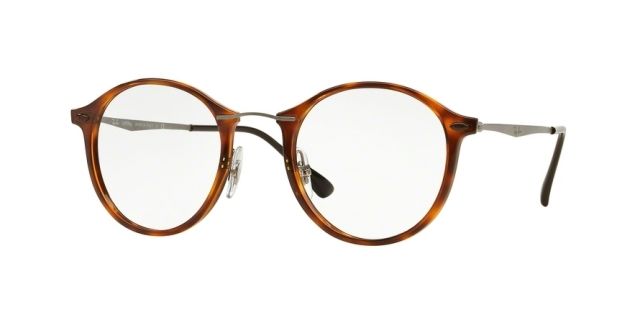 Ray-Ban Ray-Ban RX7073 Single Vision Prescription Eyeglasses 5588-47 - Light Havana Frame