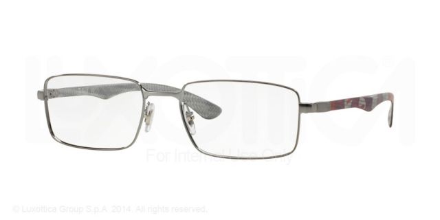 Ray-Ban Ray-Ban RX8414 Single Vision Prescription Eyeglasses 2847-53 - Gunmetal Frame