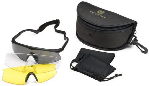 Revision Revision Sawfly Ballistic Eyeshield Deluxe Kit - Regular Black Frame 400760201
