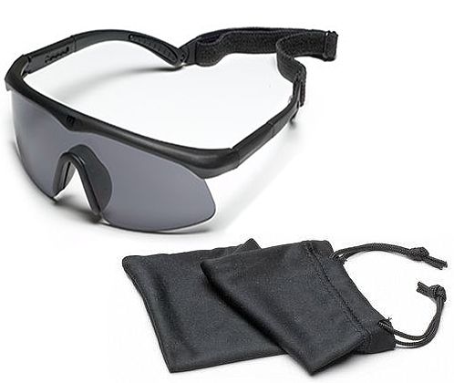 Revision Revision Sawfly Ballistic Eyeshield Basic Kit - Solar/Smoke Lens, Large Black Frame 400760514