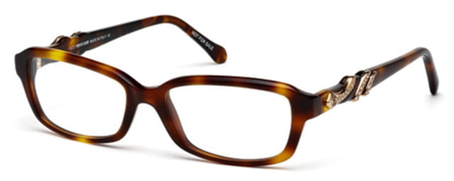 Roberto Cavalli Roberto Cavalli RC0844 Progressive Prescription Eyeglasses - Dark Havana Frame, 54 mm Lens Diameter RC084454052