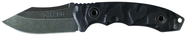 Schrade Schrade SCHF24 Boot Knife, G10 Handle, Stonewash, Plain,Kydex Sheath, SCHF24
