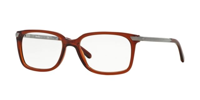 Sferoflex Sferoflex SF1142 Single Vision Prescription Eyeglasses C563-55 - Trasparent Brown Frame