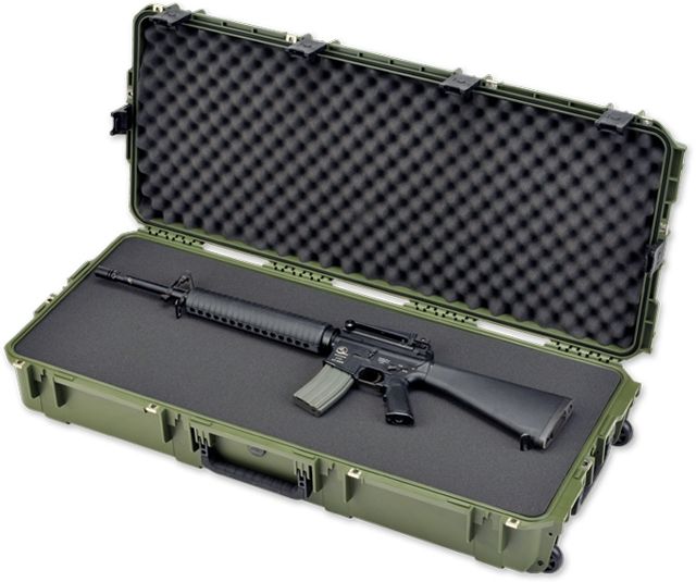 SKB Cases SKB Cases iSeries 4217 Mil-Spec AR / Short Rifle Case in Military Green, 45 1/4 x 19 5/8 x 8 3/8 3i-4217-7M-L
