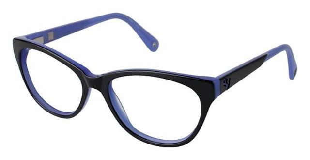 Sperry Top-Sider Sperry Top-Sider Pensacola Single Vision Prescription Eyeglasses - Frame BLACK/PURPLE SPPENSACOLA01