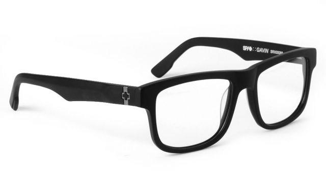 Spy Optic Spy Optic Gavin Single Vision Prescription Eyeglasses, Matte Black Frame-SRX00089SV