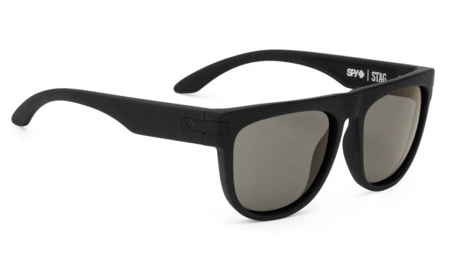 Spy Optic Spy Optic Stag Single Vision Prescription Sunglasses, Matte Black Frame - 673039374129SV