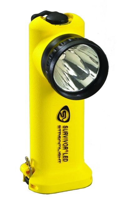 Streamlight Streamlight Survivor LED Flashlight, Yellow - AC/DC Chargers, Steady Charge Base, Alkaline Battery Pack 90513