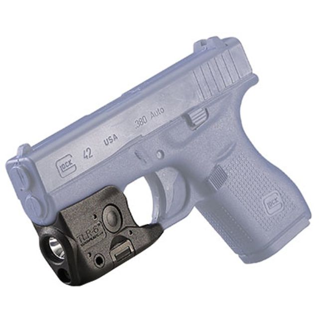 Streamlight Streamlight TLR-6 Subcompact Gun-Mounted Tactical Light for Glock 42,100 Lumens,Black w/Red Laser 69270