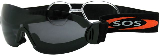 Survival Optics Sunglasses Sos Gripz Riders / Bandit Sunglasses, Black Frame, Smoke Lens, 7561
